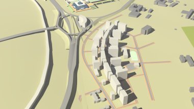 Konut Kompleksi (3d render)