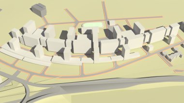 Konut Kompleksi (3d render)