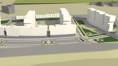 Konut Kompleksi (3d render)