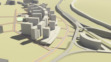 Konut Kompleksi (3d render)