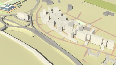 Konut Kompleksi (3d render)