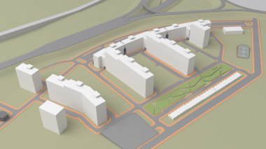 Konut Kompleksi (3d render)