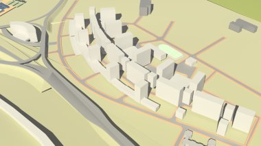 Konut Kompleksi (3d render)