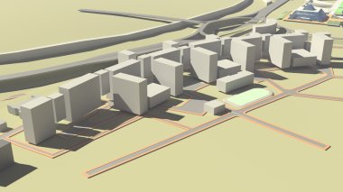 Konut Kompleksi (3d render)
