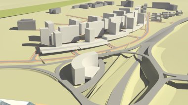 Konut Kompleksi (3d render)