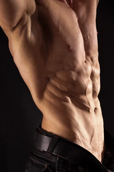 Torso masculino muscular — Fotografia de Stock