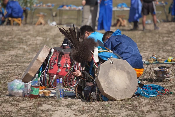 Gathering of shamans on Olkhon — Stock Photo, Image