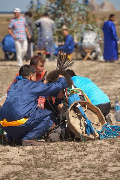 Şaman olkhon üzerinde toplama — Stok fotoğraf