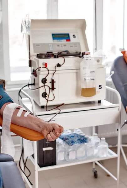 Recogida de sangre y plasma —  Fotos de Stock