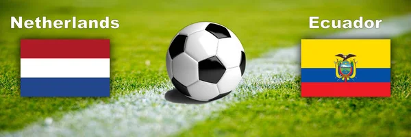 Fussball Weltmeisterschaft 2022 Spiel Niederlande Gegen Equador — Fotografia de Stock