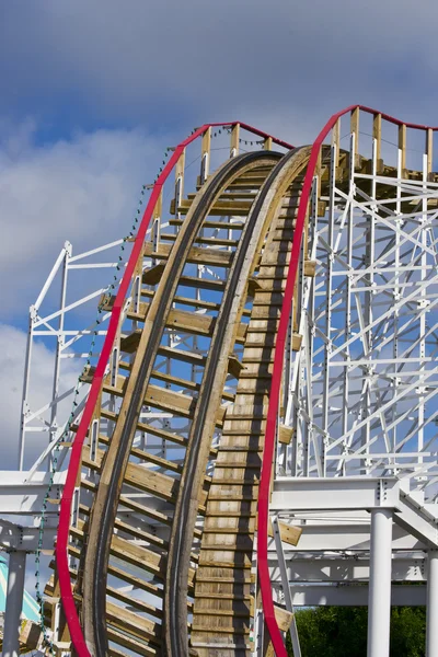 Amazing roller coaster track — Stock Photo, Image