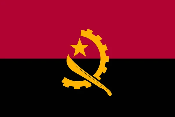 Flag of Angola background illustration large file — Fotografia de Stock