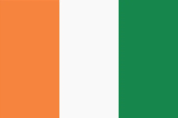 Elfenbeinküste Flagge Hintergrund Illustration große Datei — Stockfoto