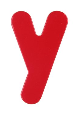 küçük harf y manyetik beyaz kırpma yolu ile