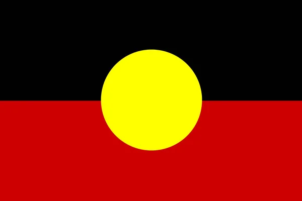 Australia Fondo de bandera aborigen —  Fotos de Stock