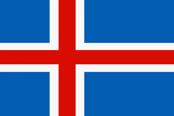 Flag Iceland Background Illustration Large File — Stock Photo, Image