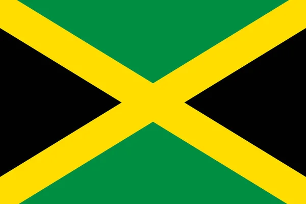 Background Illustration Jamaica Flag Cross Large File — Stock fotografie