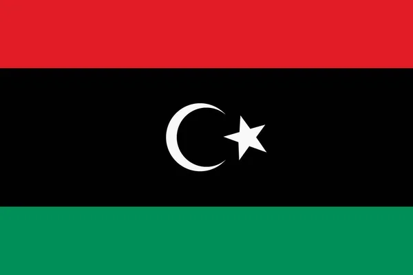 Μια Σημαία Της Λιβύης Εικονογράφηση Φόντο Μεγάλο Αρχείο — Φωτογραφία Αρχείου