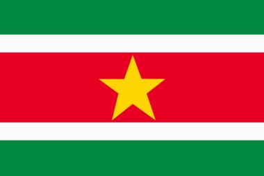 A Suriname Flag background illustration large file red white green