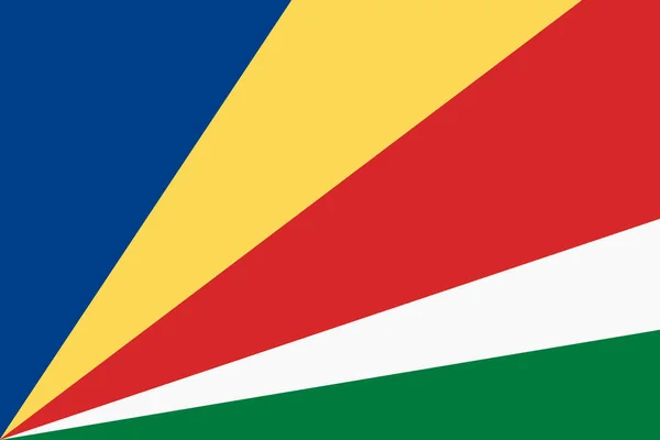 Seychelles Flag Background Illustration Blue Yellow Red White Green Diagonal — ストック写真