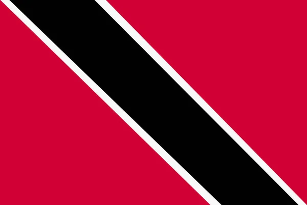 Trinidad Tobago Flag Background Illustration Red White Black Diagonal — Stockfoto