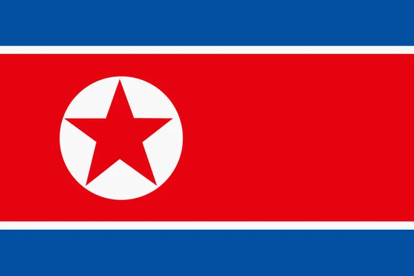 Democratic Peoples Republic Korea North Flag Background Illustration Large File — Foto Stock
