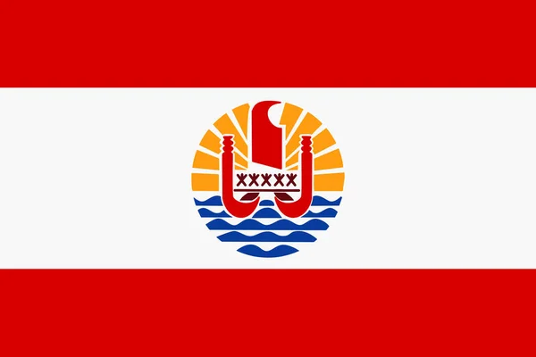 French Polynesia Flag Background Illustration Red White — 图库照片