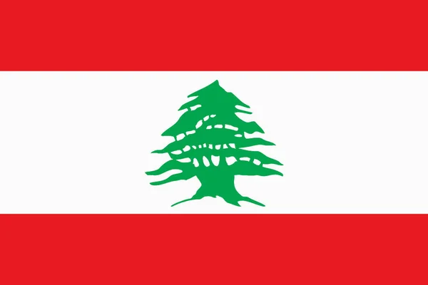 Lebanon Flag Background Illustration Large File Red White Green Cedar — Stock Photo, Image