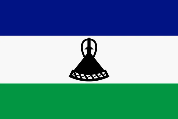 Lesotho Flag Background Illustration Large File Blue White — Fotografia de Stock