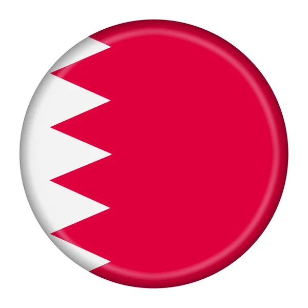 Bahrain Flag Button Illustration Clipping Path — Stock Photo, Image