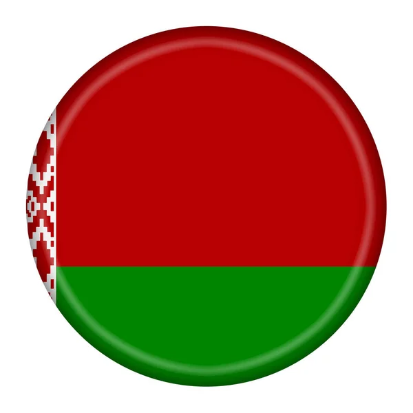 Belarus Flag Button Illustration Clipping Path — 스톡 사진
