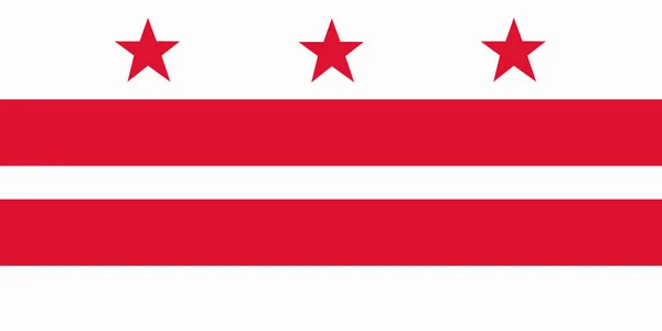 Washington Distretto Columbia Bandiera Sfondo Illustrazione — Foto Stock