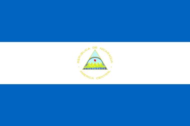 Bir Nikaragua Bayrak arkaplan illüstrasyonu büyük bir dosya mavi beyaz