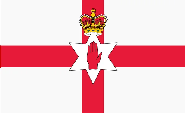 Eine Nordirische Flagge Hintergrund Illustration Hand Von Ulster — Stockfoto