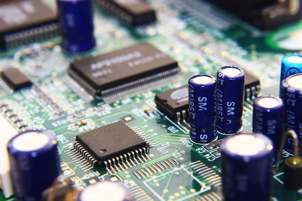 Componentes del circuito impreso . — Foto de Stock