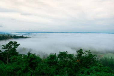 mountain scenery with fog of Phetchabun, Thailand