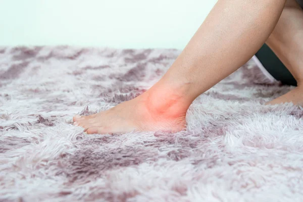 ankle inflammation of the human foot bones