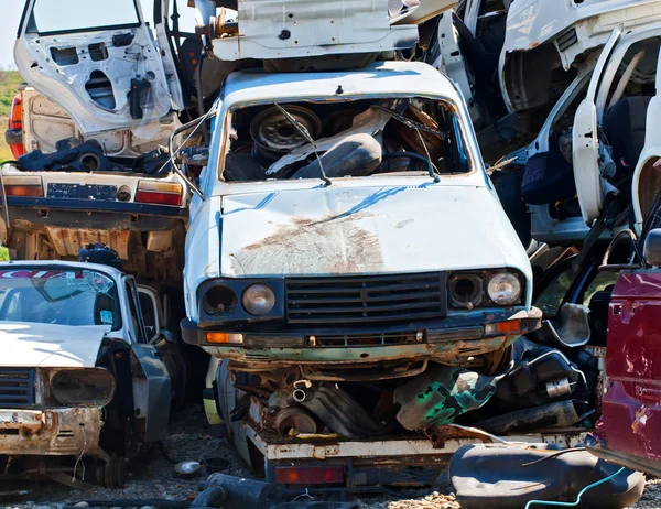 被害が巨大な車の事故 — ストック写真