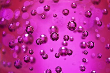 birçok küçük pembe hava balonunda Cam Küre