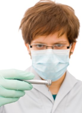 Tatlı doktor incelemek matkap