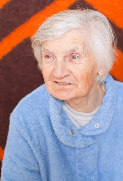 Old lonely woman — Stock Photo, Image