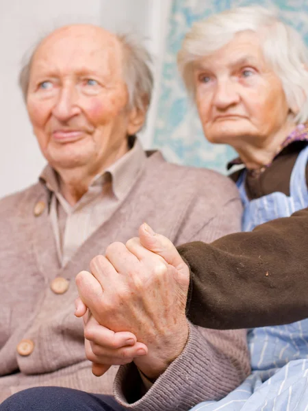 Oude gelukkig grootouders — Stockfoto