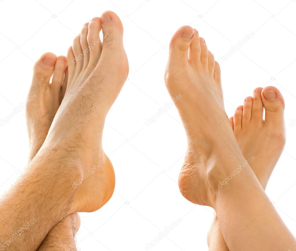 Feet on each other