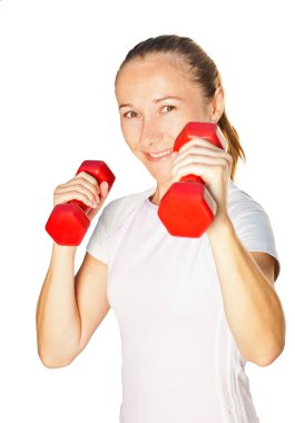 Genç jimnastikçi kız portresi