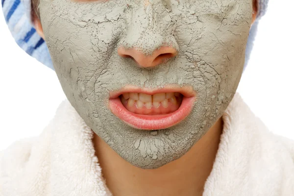 Segredos de pele firmando máscara facial — Fotografia de Stock
