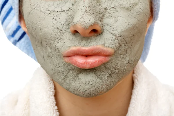 Secrets of skin firming facial mask — Stock Photo, Image