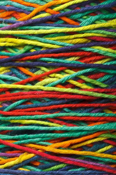 Multicolored yarn roll — Stock Photo, Image