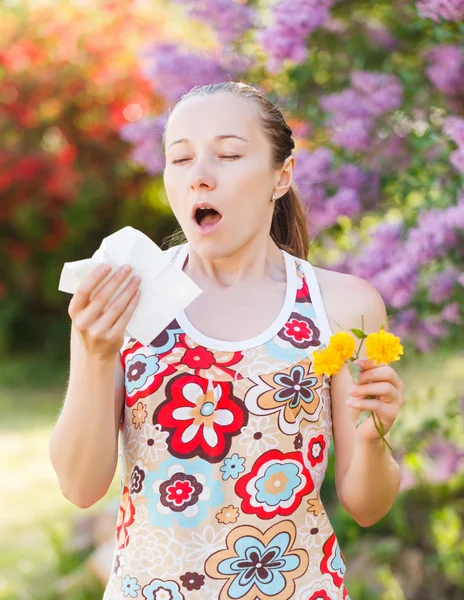 Pollen allergy — Stock Photo, Image