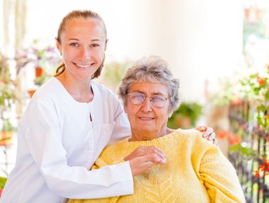 Elderly home care clipart