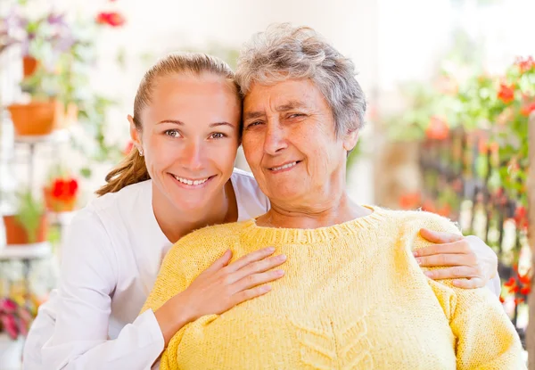 Elderly home care — Stock Photo, Image